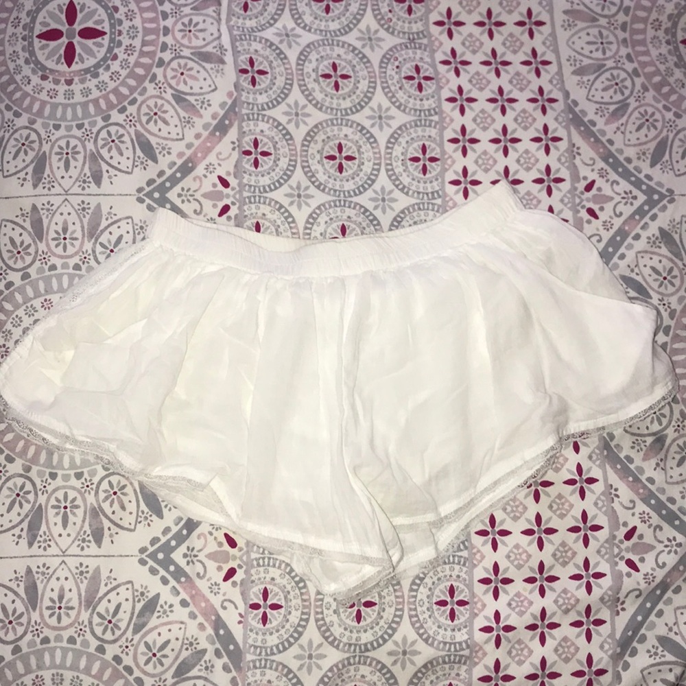 White Flowy Billabong Shorts